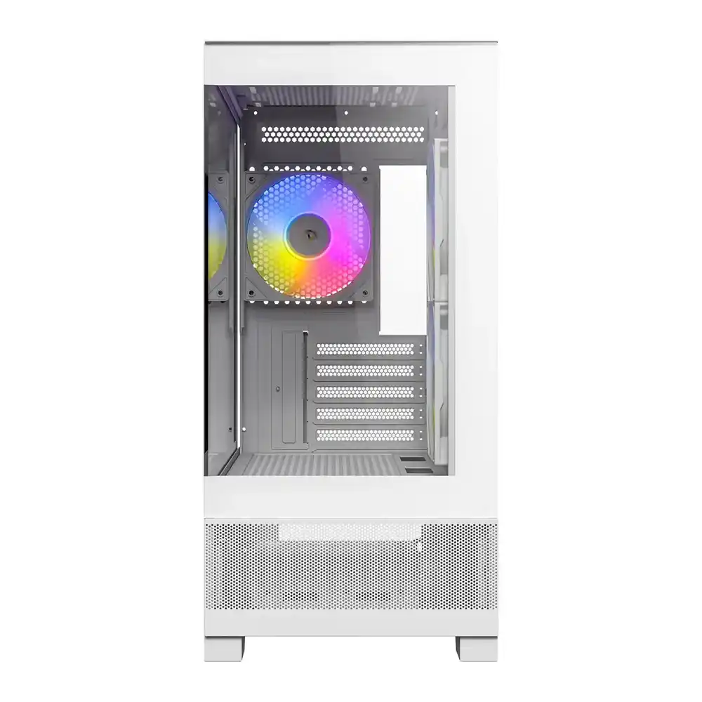(image for) Antec CX500M RGB MicroATX Tempered Glass White PC Gaming Case